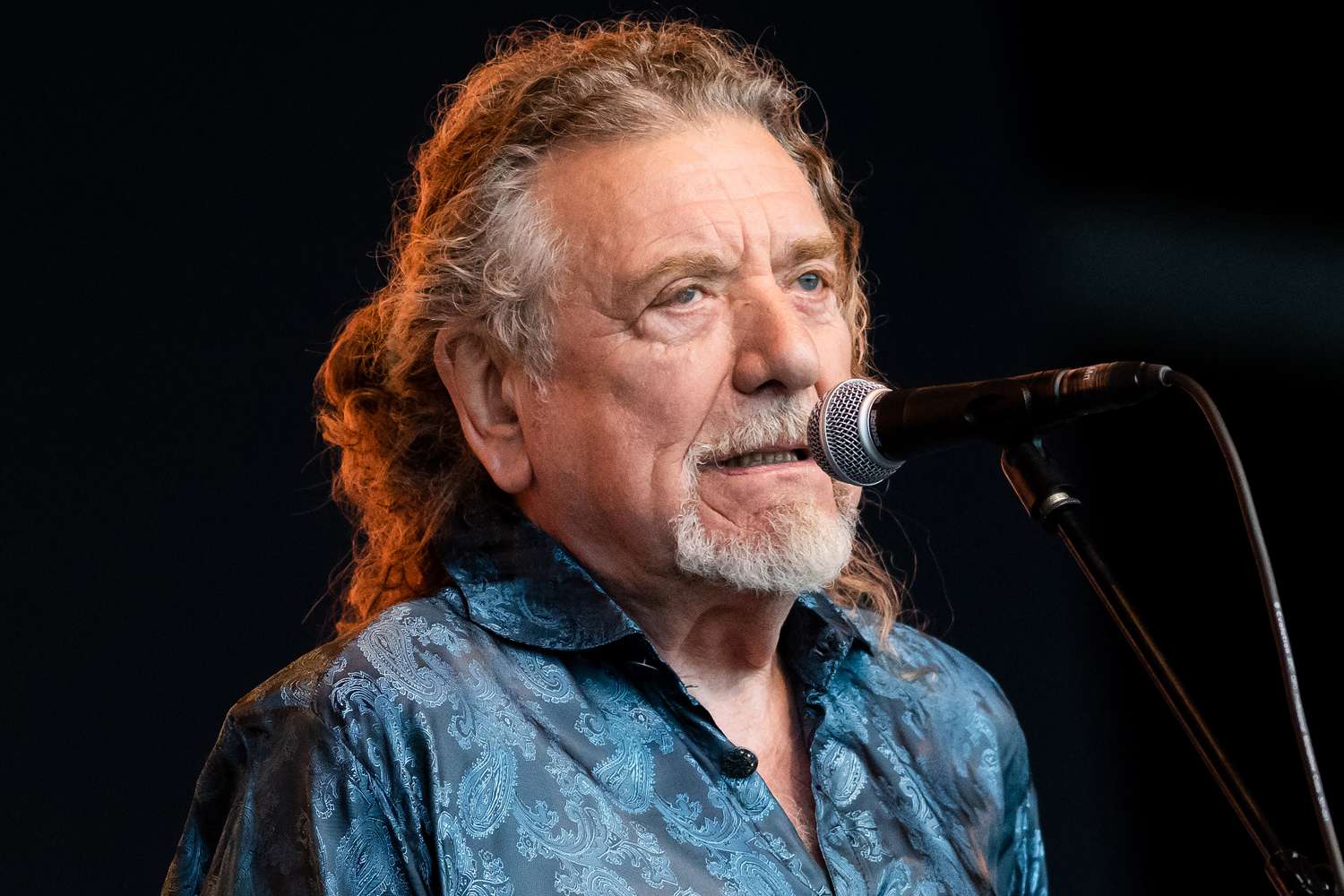 Robert Plant playing live